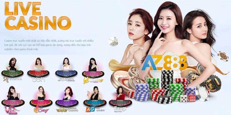 Tổng quan về sảnh cược live casino Az888